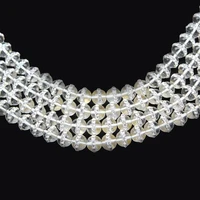 natural white clear crystal drilled diamonds ball stone round beads 15 strand 8mm for jewelry making diy bracelet earrings