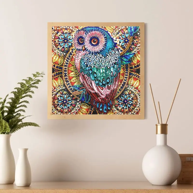 

Owl 5D Special Shaped Diamond Painting Embroidery Needlework Rhinestone Crystal Cross Craft Stitch Kit DIY High Quality