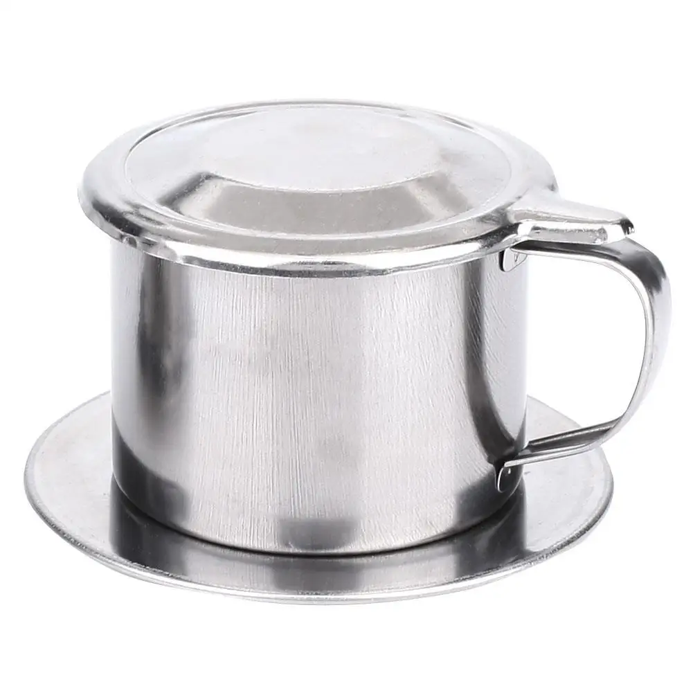 

Stainless Steel Coffee Filter Cup Vietnamese Coffee Filter Mug with Filter Coffee Filter Drip Maker Portable Rotary Tool DIY