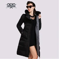 ceprask 2021 new winter jacket women parka outerwear long fashionable womens winter coat hooded high quality warm down jacket