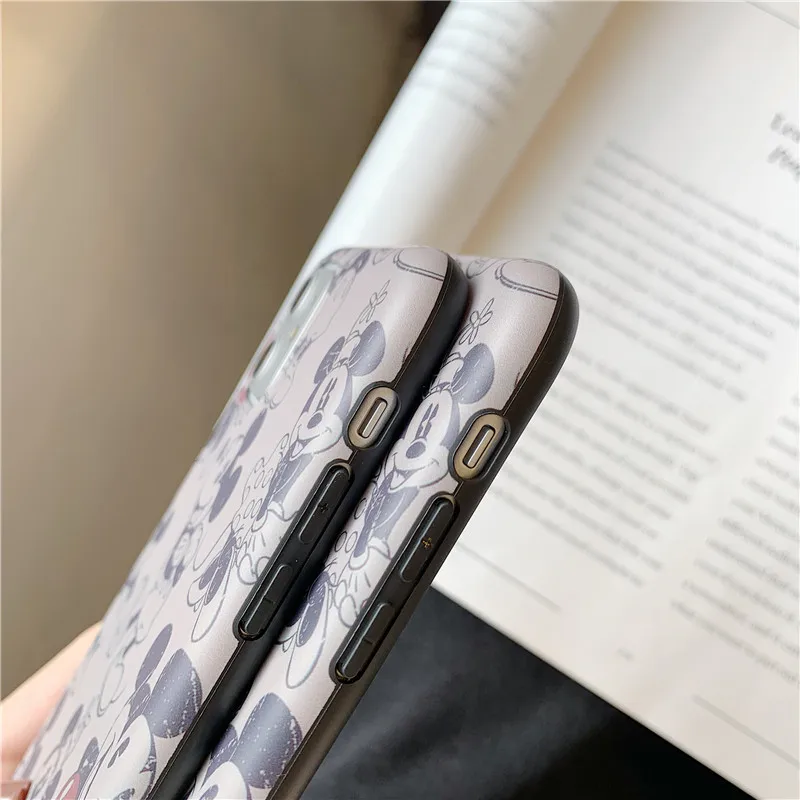 Милый мультяшный Ретро чехол для телефона с Микки Маусом для IPhone 11 Pro Max X XS MAX XR 6 6 s 7 8 Plus Мягкий IMD силиконовый чехол-накладка