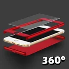 Чехол с полным покрытием 360 градусов для Huawei Honor 6C Pro 6X 7X 7A 7C 8 Pro, бампер из поликарбоната + чехол из закаленного стекла для Honor 8A Prime 8X 8S 8 Lite, чехол