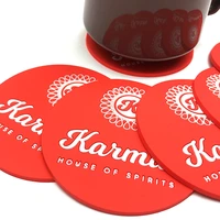 custom logo eco friendly silicone glass drink cup coasters sets promotion gifts mats pads