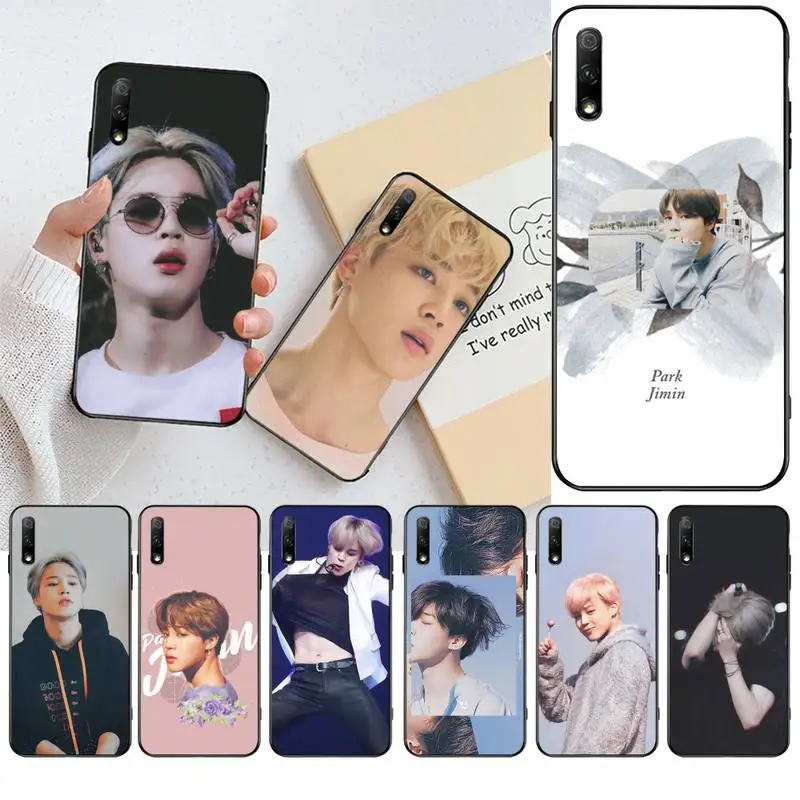 NBDRUICAI Kawaii эстетика jimin kpop ТПУ Черный чехол для телефона корпус Huawei Honor 20 10 9 8 8x 8c 9x 7c