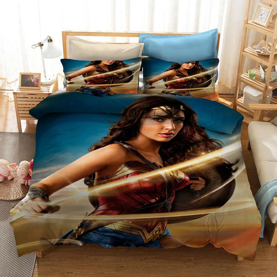 

Bedding Sets Avenge US/Europe/UK Size Quilt Cartoon Bed Cover Duvet Cover Pillow Case 2-3 Pieces Sets Adult Baby Children