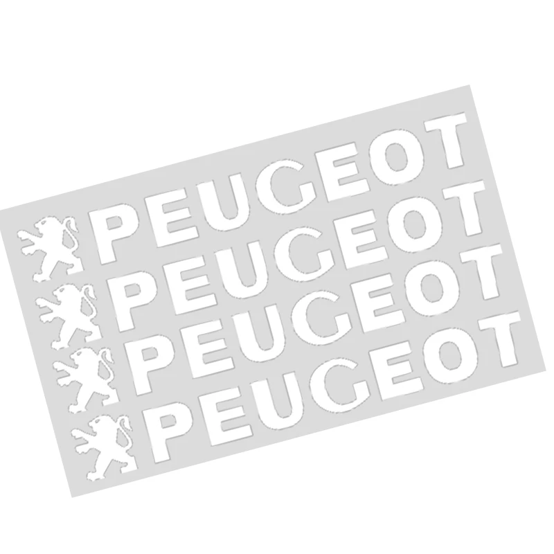 4 шт. высококачественные декоративные наклейки на автомобильные ручки для Peugeot 308