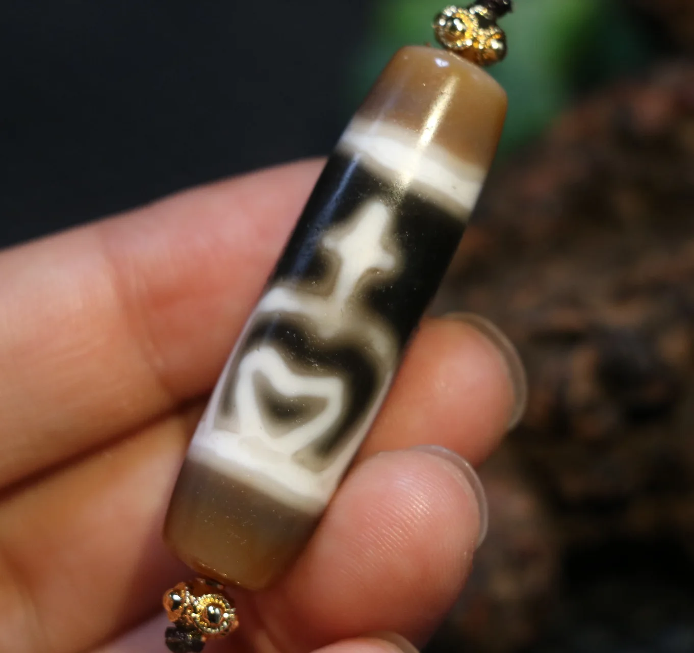 Magic Power Tibetan Agate Treasure Bottle Protect Safe dZi Bead Pendant Amulet A LKbrother Sauces Top Quality