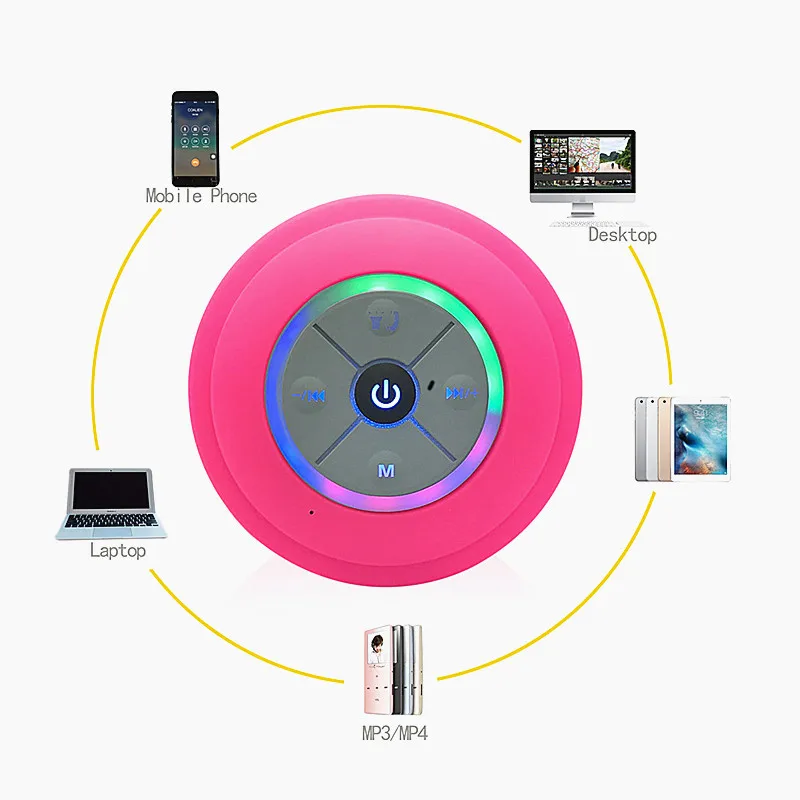 Bluetooth Беспроводной Динамик Портативный Hands Free душ Водонепроницаемый