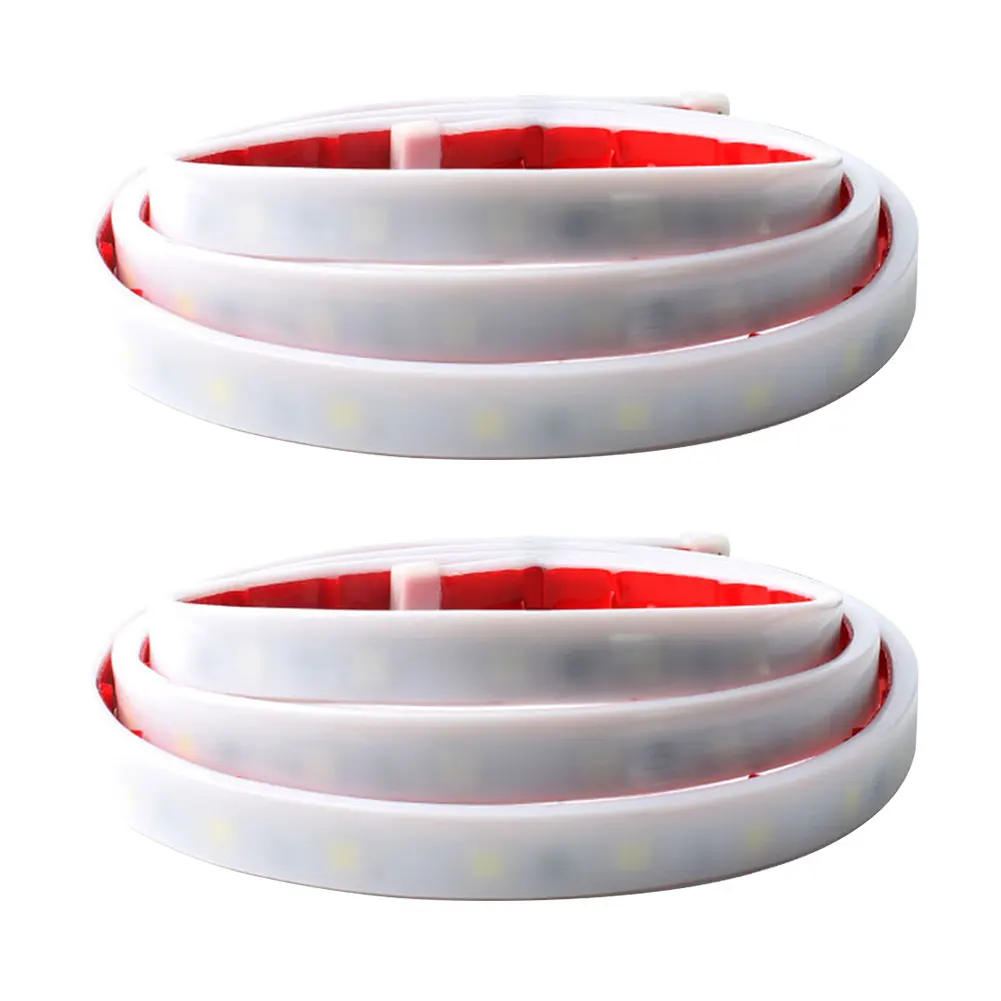 

2 шт., двухцветные светодиодсветодиодный полосы для автомобильной двери, 12 В