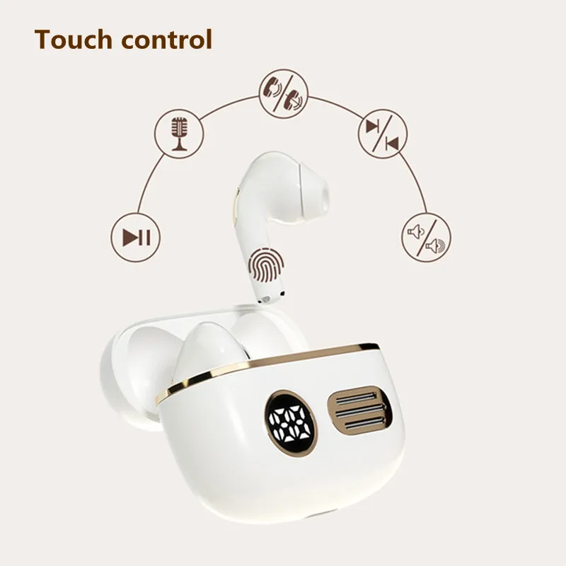 Светодиодный дисплей беспроводные наушники TWS Bluetooth с микрофоном Hi-Fi стерео мини