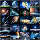 Алмазная 5d Вышивка Huacan, вышивка крестиком, универсальная алмазная живопись земли, полноразмерная мозаика, украшение для дома с пейзажем