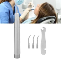 dental ultrasonic air scaler with 3 tips tooth calculus remover cleaning tool handpiece whiten teeth cleaner dentist lab tools