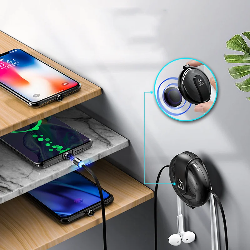 Магнитный кабель для IPhone samsung Micro USB для Xiaomi type C кабель для быстрой зарядки мобильного телефона Магнитный зарядный usb-кабель