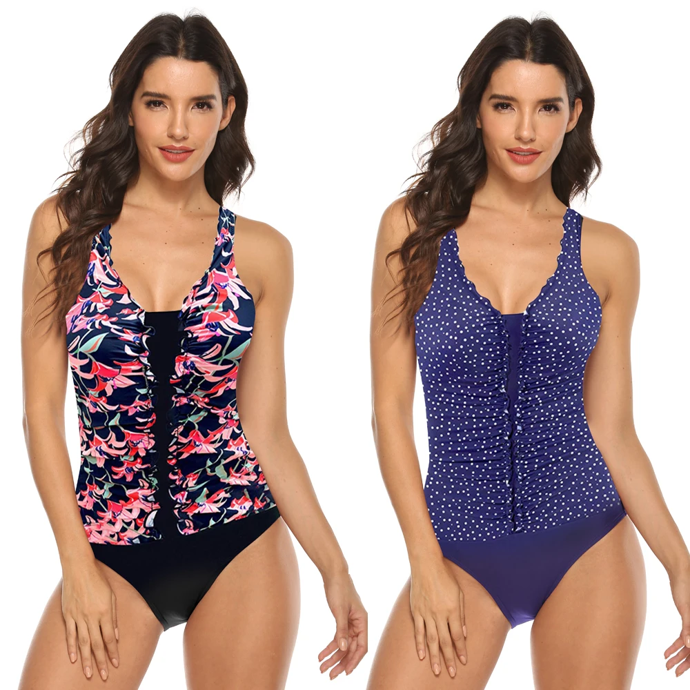 Пикантные Одна деталь купальный костюм Купальники Для женщин 2020 Ruched животик