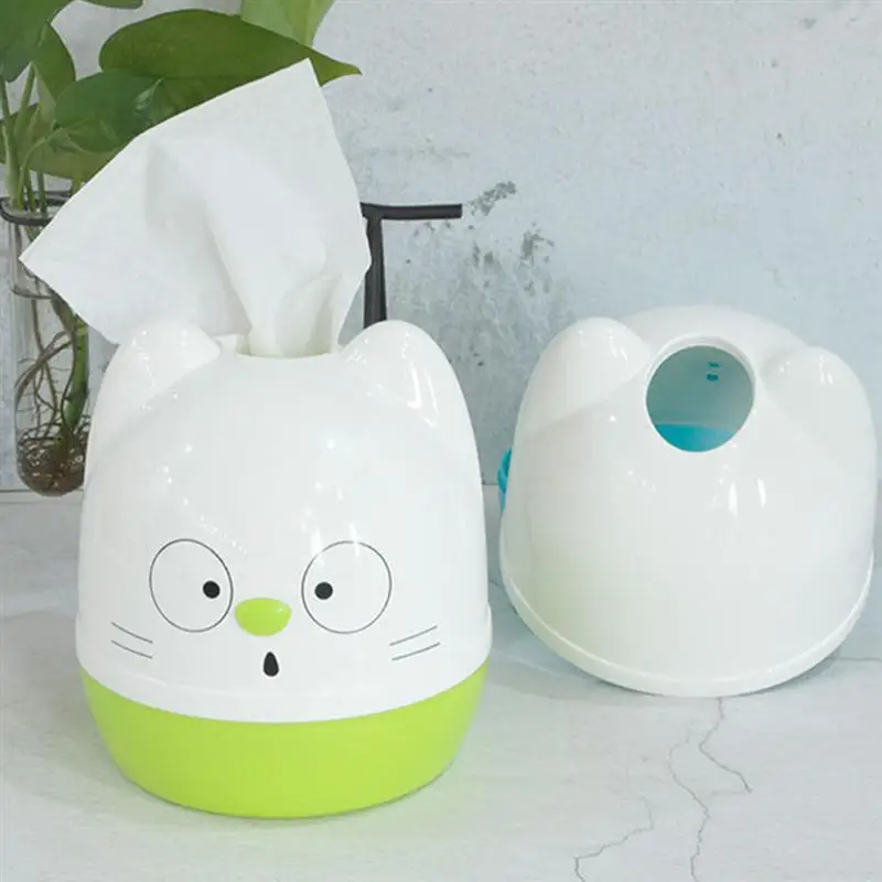 Cute Cartoon Tissue Box Napkin Paper Container Cat Case Towel Holder for Home Car Decoration | Дом и сад