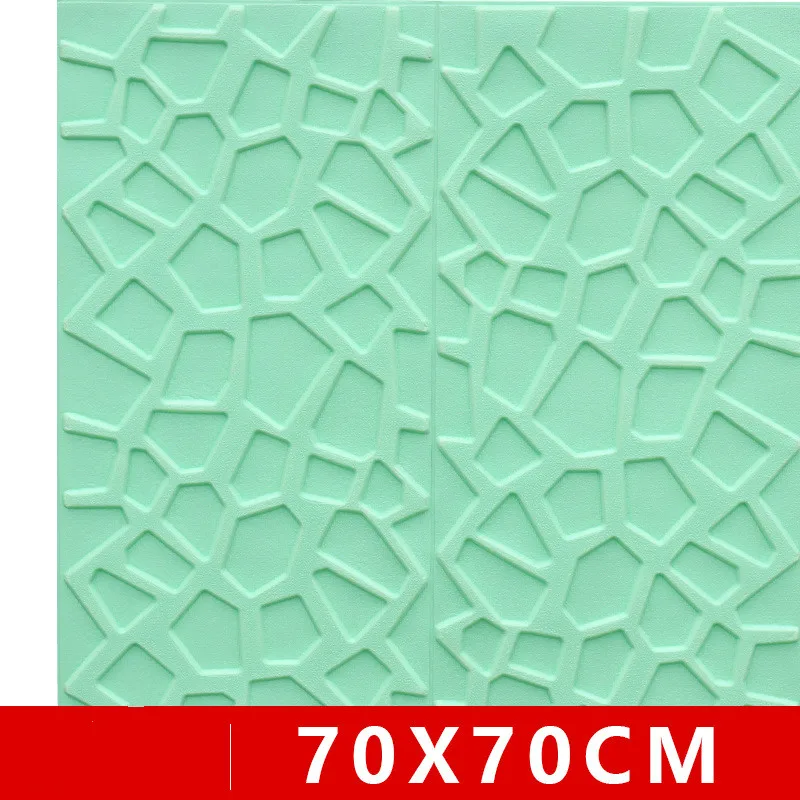 

3D Brick Wall Stickers Living Room DIY PE Foam Wallpaper Panels Room Decal Stone Decoration Embossed Wallpapers Poster 70*70cm