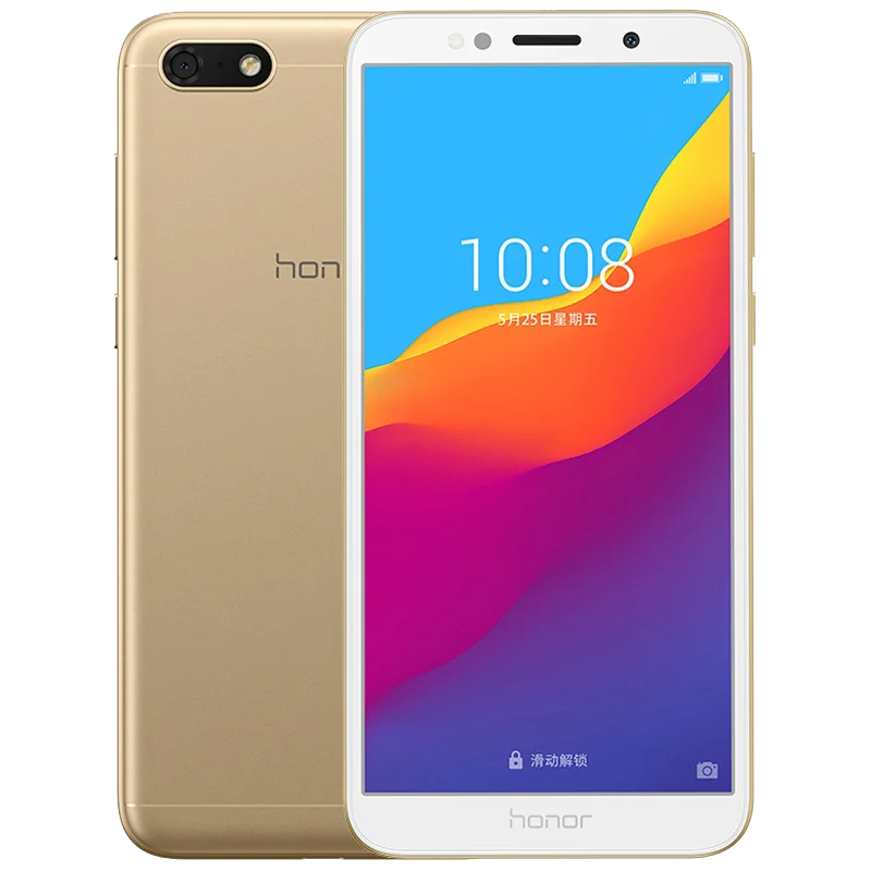 Gold Смартфон Honor 7 Play с глобальной ПЗУ 5,4" Fullview 2 Гб 16 Гб MT6739 четырехъядерный Android 8,1 камера 13 МП 3020 мАч Google Play - Цвет: Gold