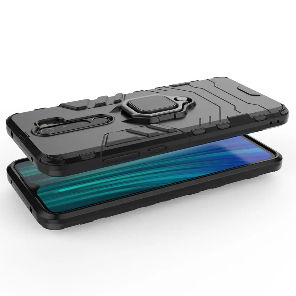 Для Xiaomi Redmi Note 8 Pro Чехол автомобильный Магнитный палец кольцо держатель чехол Гибридный Силиконовый PC прочный Броня чехол Redmi Note 8Pro 6,53