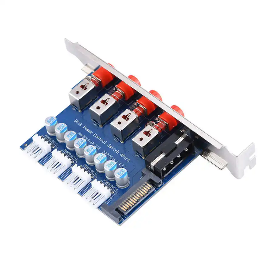 Переключатель питания для жестких дисков селектор SATA 60 см кабель настольных ПК