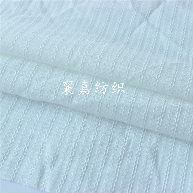 

Cotton Hollow Jacquard Fabric Summer Dress Shirt Skirt Fabric