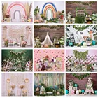 Mocsicka весенний фон для фотосъемки с изображением цветов дерева для портретной фотосъемки новорожденных торта на день рождения студийный реквизит для фотосъемки