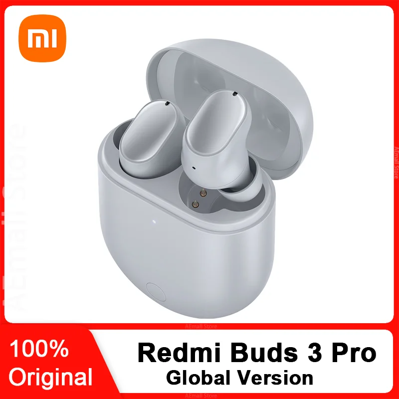 

New Xiaomi Redmi Buds 3 Pro TWS Bluetooth Headset 35db ANC Dual Device Connection Bluetooth 5.2 Headset Global Version