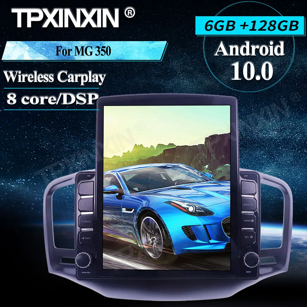 구매 테슬라 스타일 자동차 라디오 MG 350 안드로이드 6 + 128G 무선 카플레이 스테레오 수신기 6 + 128G 자동차 라디오 플레이어 라디오 IPS 화면