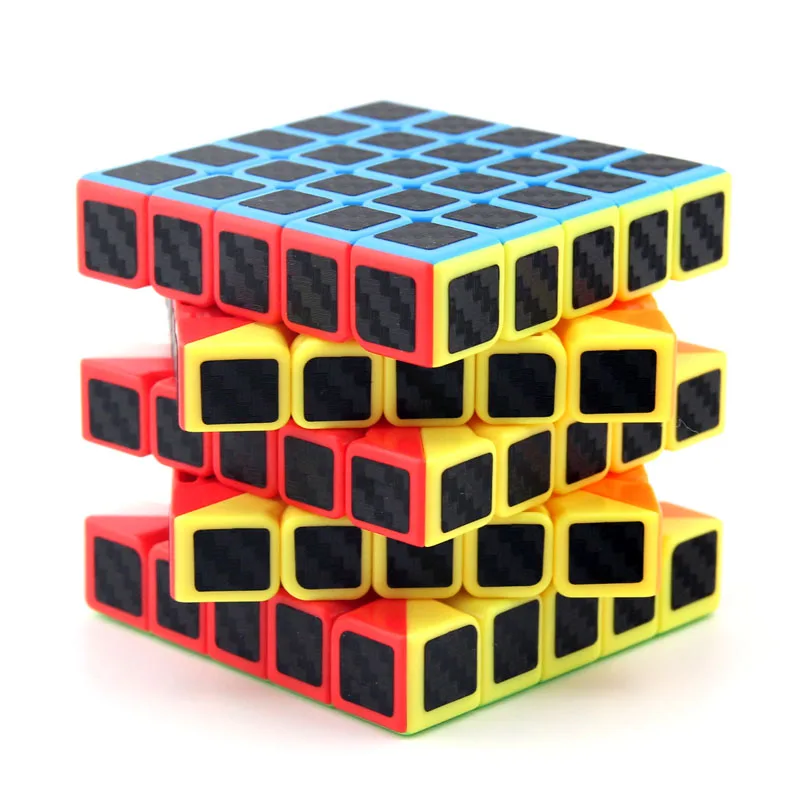 MoYu MeiLong наклейка из углеродного волокна 5x5x5 магический куб 5x5 Профессиональный