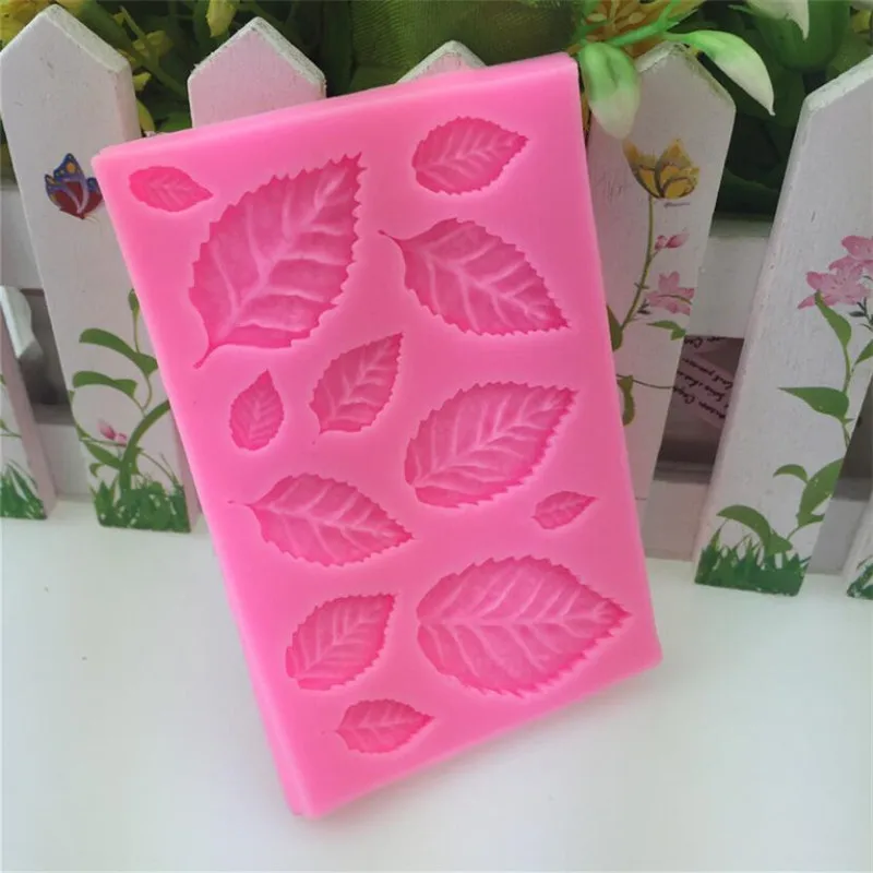 Sugarcraft силиконовая форма в виде листьев конфеты полимерная глина для помадки