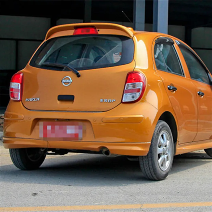 Спойлер для Nissan March высококачественный спойлер из АБС-материала заднего крыла