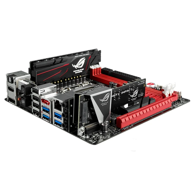 Для aSUS ROG MAXIMUS VI IMPACT LGA 1150 Intel Z87 б/у материнская плата DDR3 Xeon E3 Core i7-4770K ЦП PCI-E 3 0 Mini-ITX |