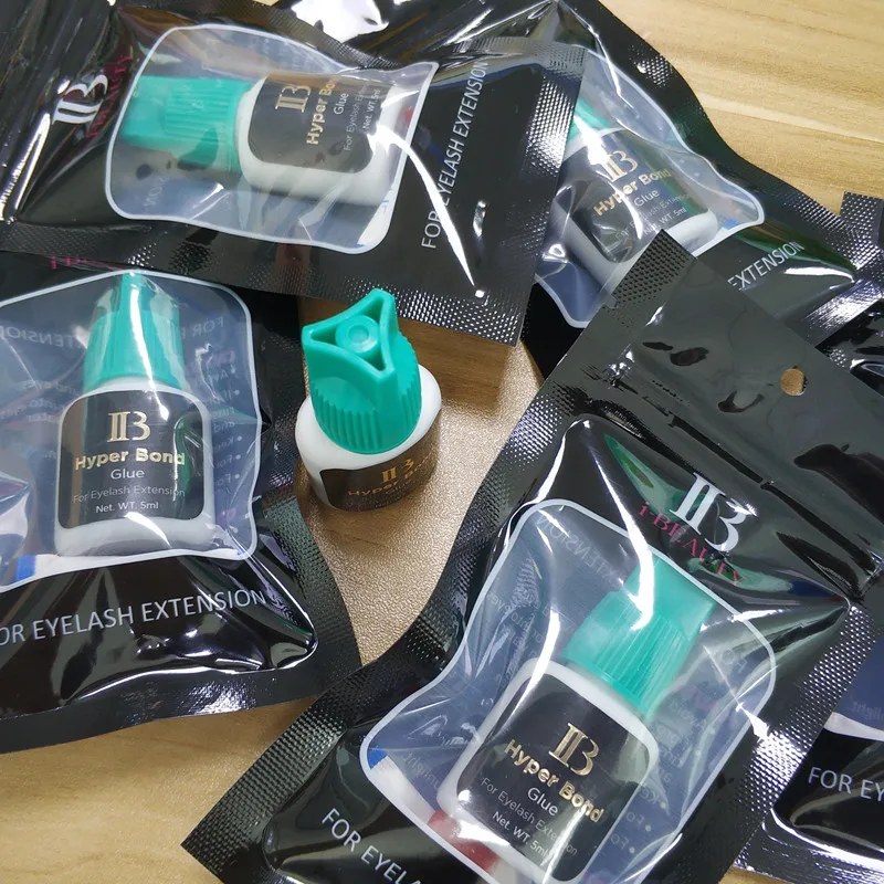 Оригинальный клей для наращивания ресниц IB Ibeauty Hyper Bond 0. Быстросохнущий с голубым