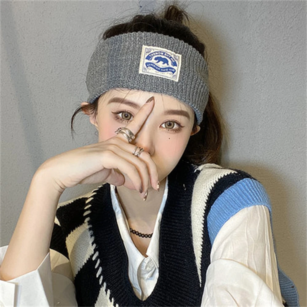 Женские вязаные повязки для волос Свободные Шерстяные Регулируемые головные