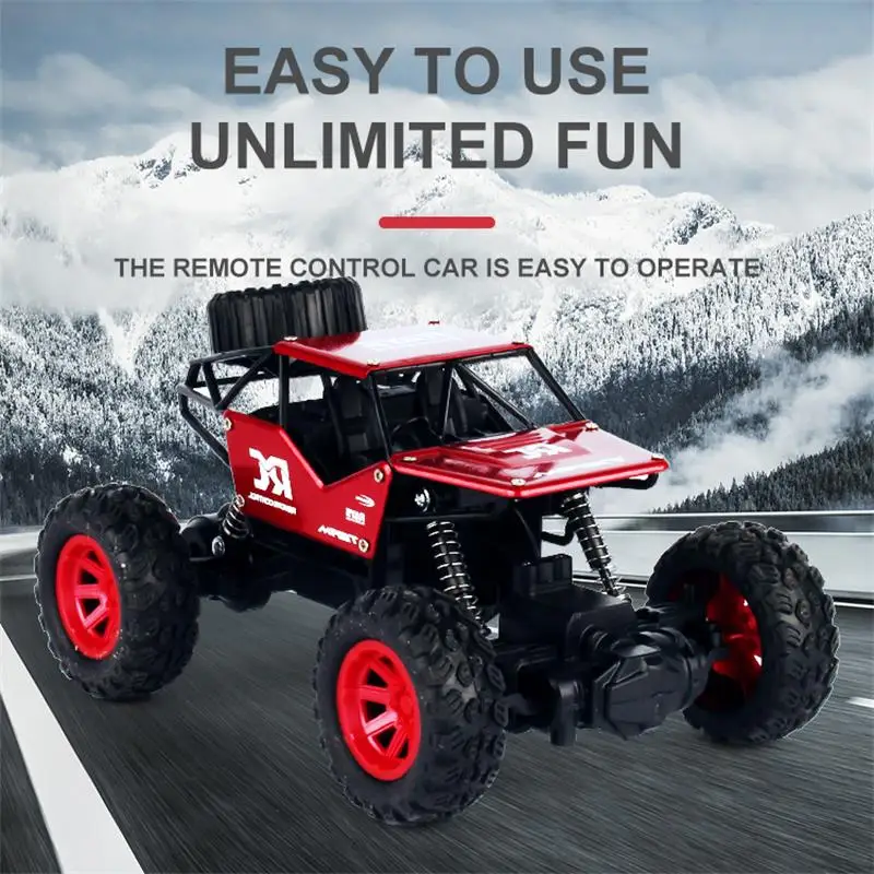 

Alloy climbing off-road vehicle bigfoot remote control car model 1:18 rock climbing car children's electric remote control toy