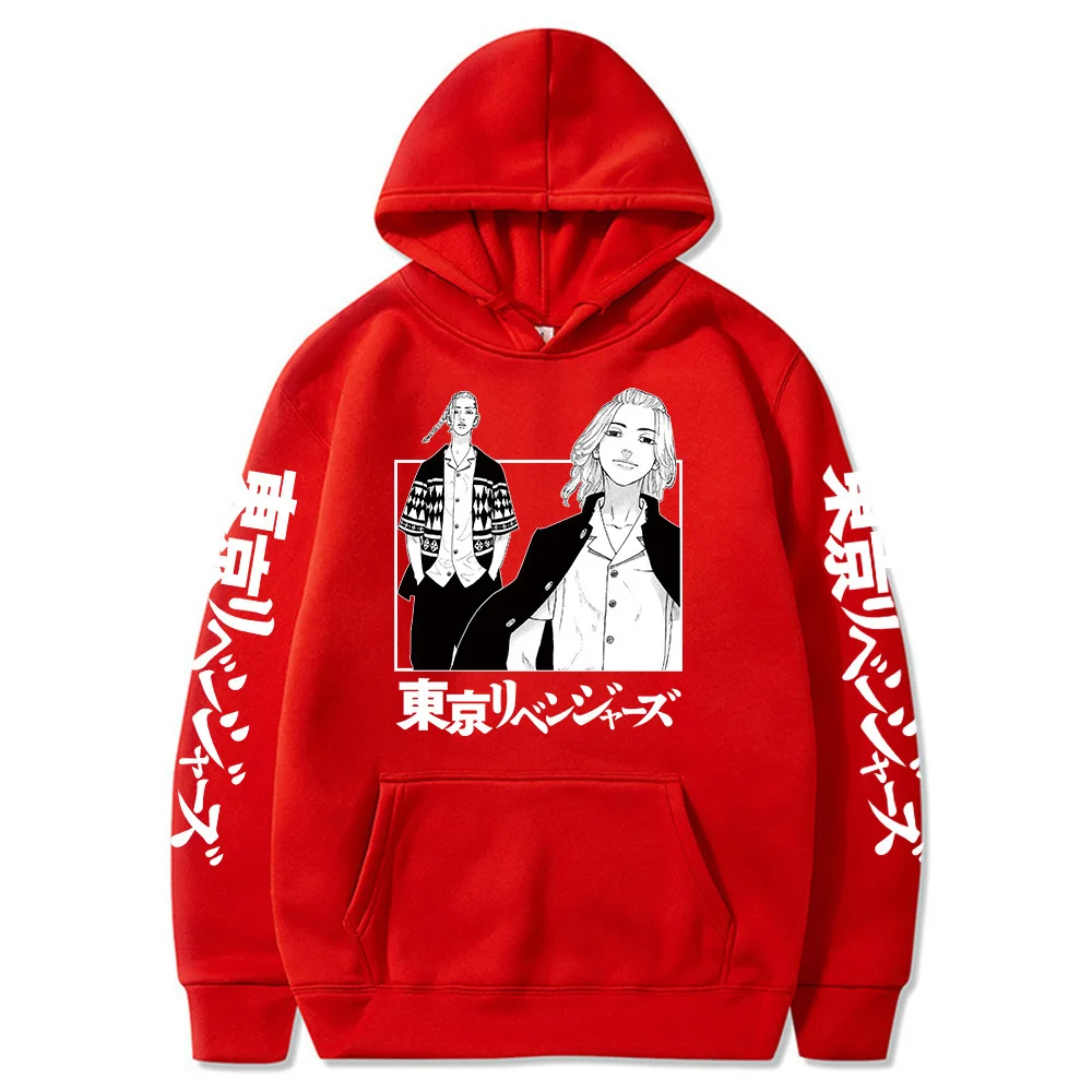 

Anime Hoodie Tokyo Revengers Cosplay Sano Manjiro Ryuguji Ken Men Women Sweatshirt Loose Oversize Pullover Hooded Casual Sweater