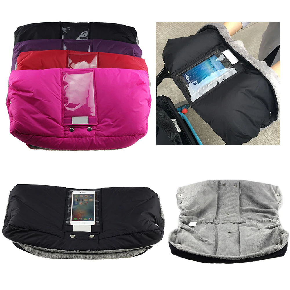 Детская теплая прогулочная коляска перчатки для зимы водонепроницаемые