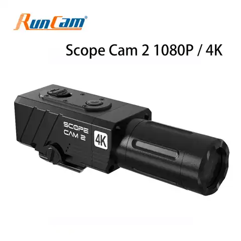 Камера для прицела RunCam 2 1080P/4K, полностью алюминиевый корпус, водонепроницаемая IP64, военная, для страйкбола, тактическая, для пейнтбола, охоты...