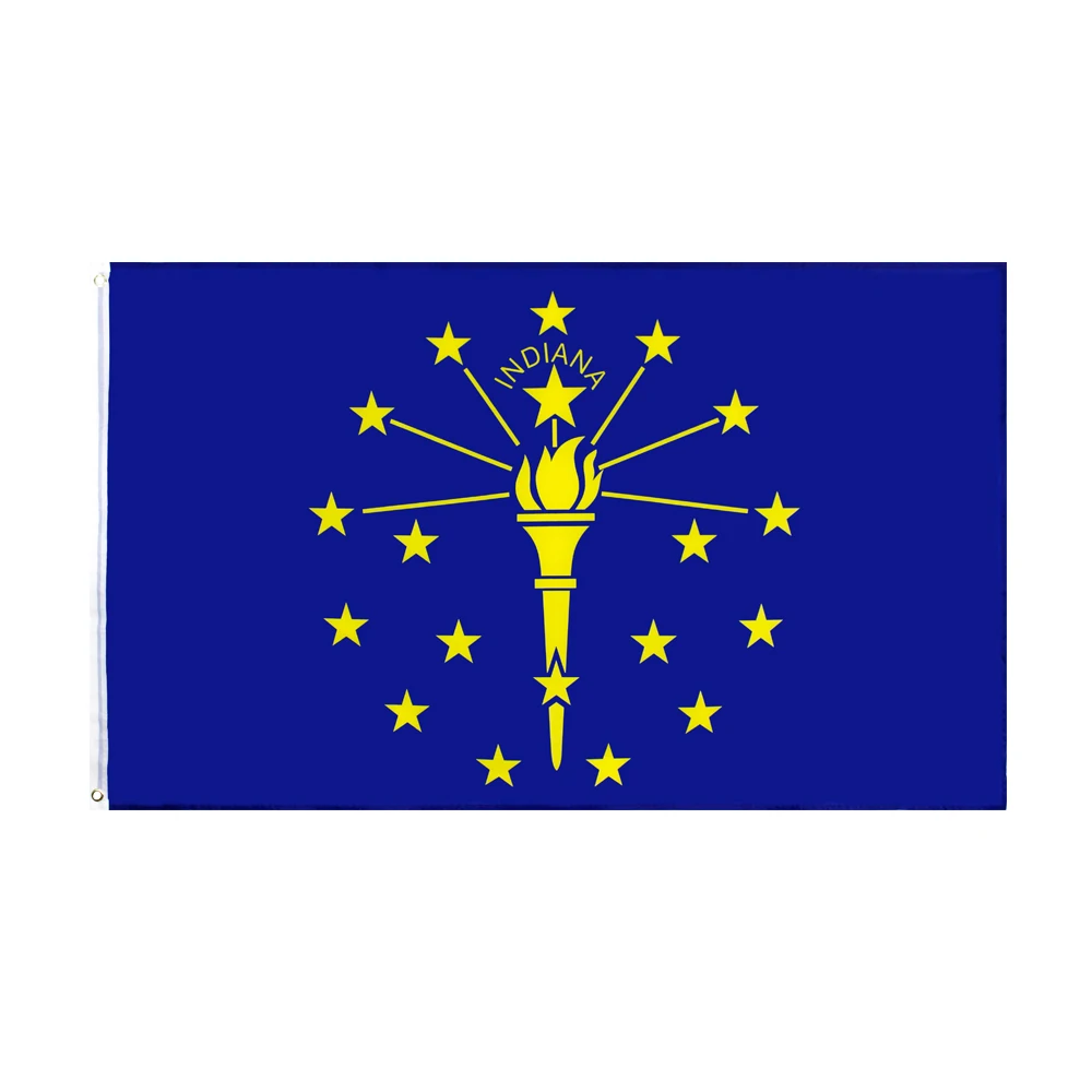 

johnin 90X150cm state indiana flag