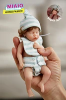 6 inches 15cm bebes reborn dolls silicone full body sleeping twin a lifelike mini reborn doll surprice children anti stress