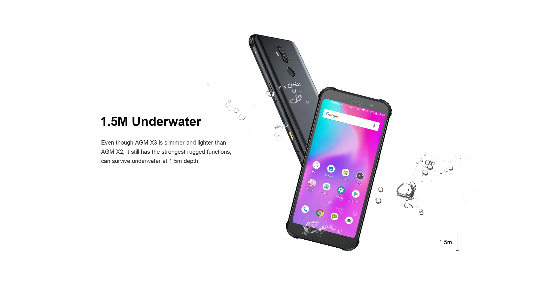 AGM X3 NFC 4G смартфон 8G 128G SDM845 Android 8,1 5,99 дюймов, мобильные телефоны IP68 водонепроницаемый мобильный телефон двойной ящик динамик