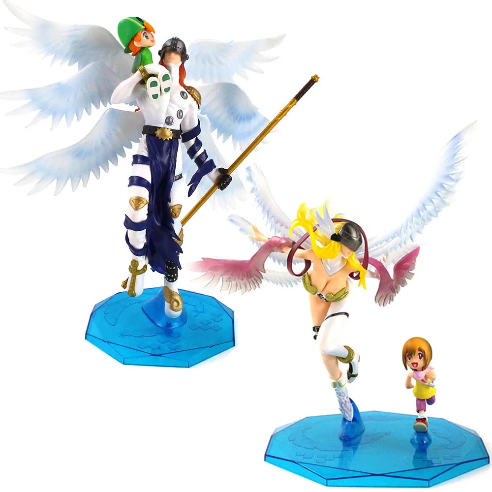 Аниме Приключения Angemon Angewomon фигурка Takaishi Takeru Yagami Hikari ПВХ экшн-фигурка