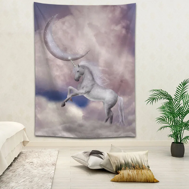 

New Arrival Custom Horse Printing Tapestry More Size Home Living Room Bedroom Decorative Wall Blanket 75X100CM 100X150CM