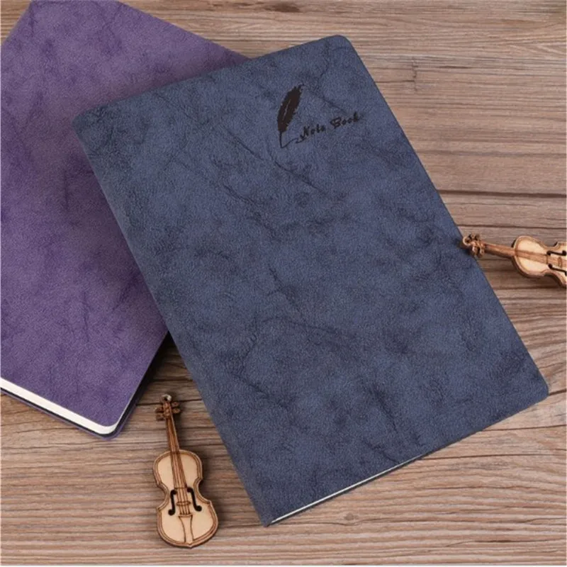 

A5 Soft Leather Notebook High Quality Simple Design Notebooks And Journals For Students Worker Writing Office Stationery
