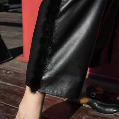 

Top Fashion 2020 New Real Sheep Leather Pants BP50 high quality