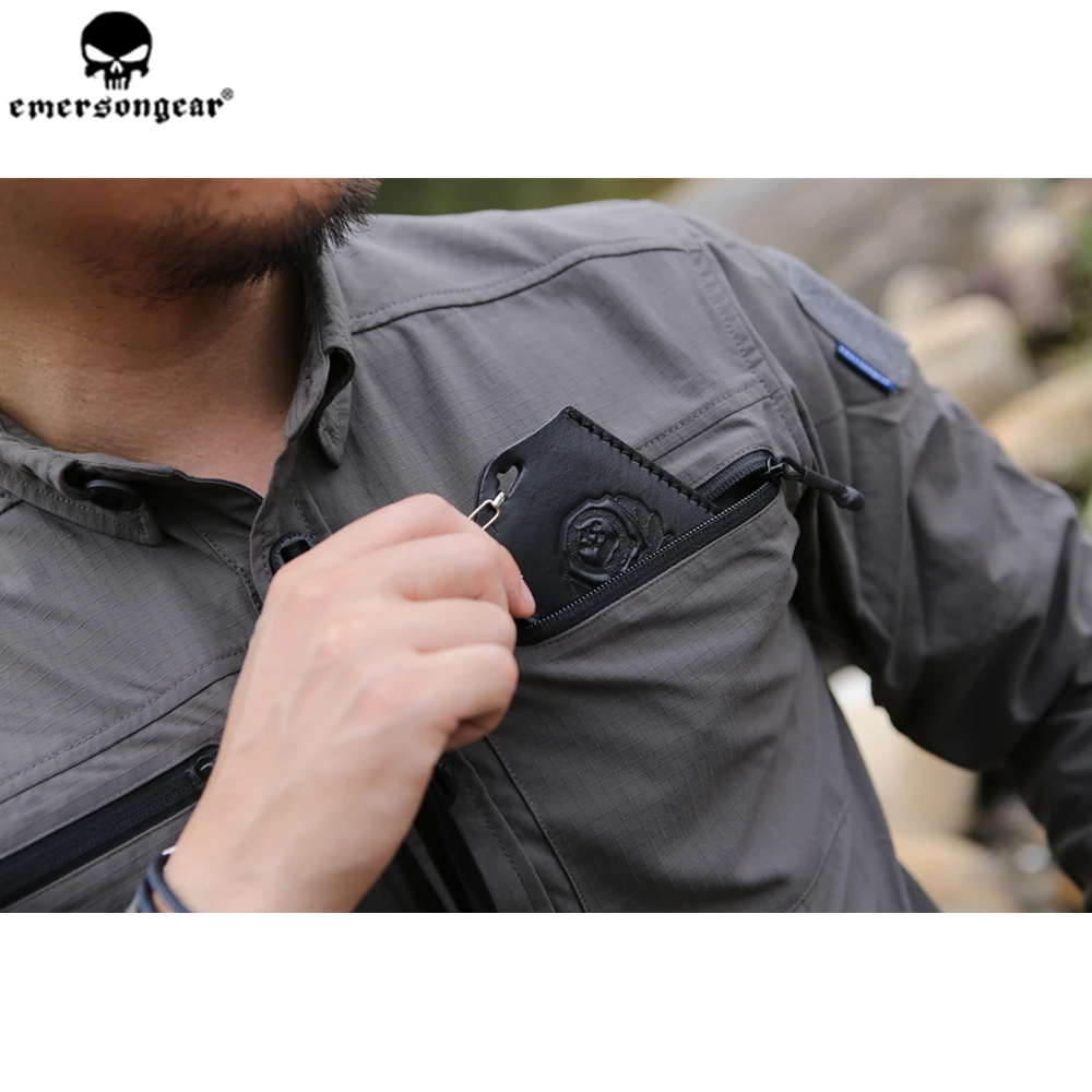 Emersongear Мужская рубашка с синей этикеткой Защитная тактическая растягивающаяся
