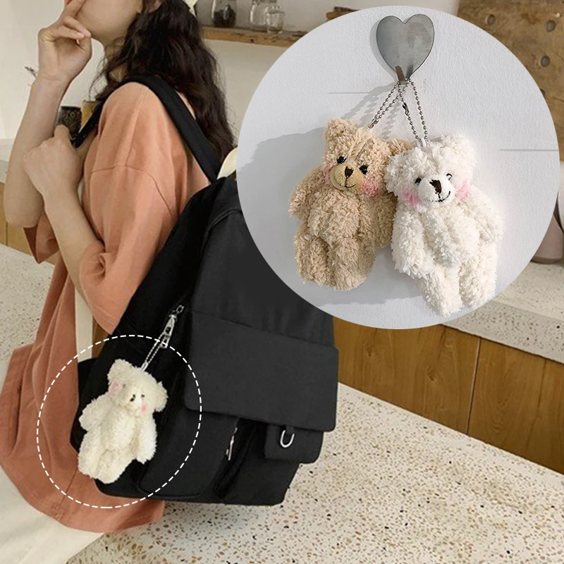 

Креативные подвески, брелок для ключей, прочный медведь, Портативная сумка, плюшевая кукла, индивидуальные модные крутые автомобильные акс...