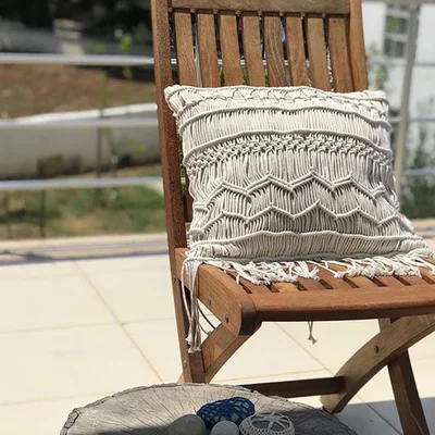 

New arrival handmade macrame cushion cover macrame pillowcase handmade cushion case