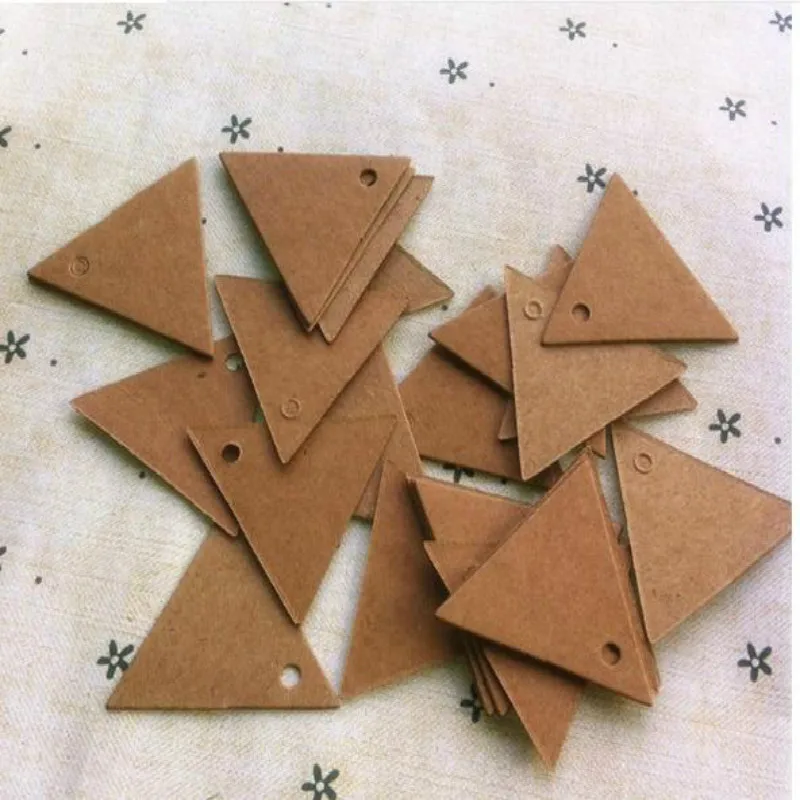 

3.5 Cm Kraft Paper Mark Hand Cardboard Label Clothing Garment Tags Words Blank Paper Id Card 1000 Pcs/lot