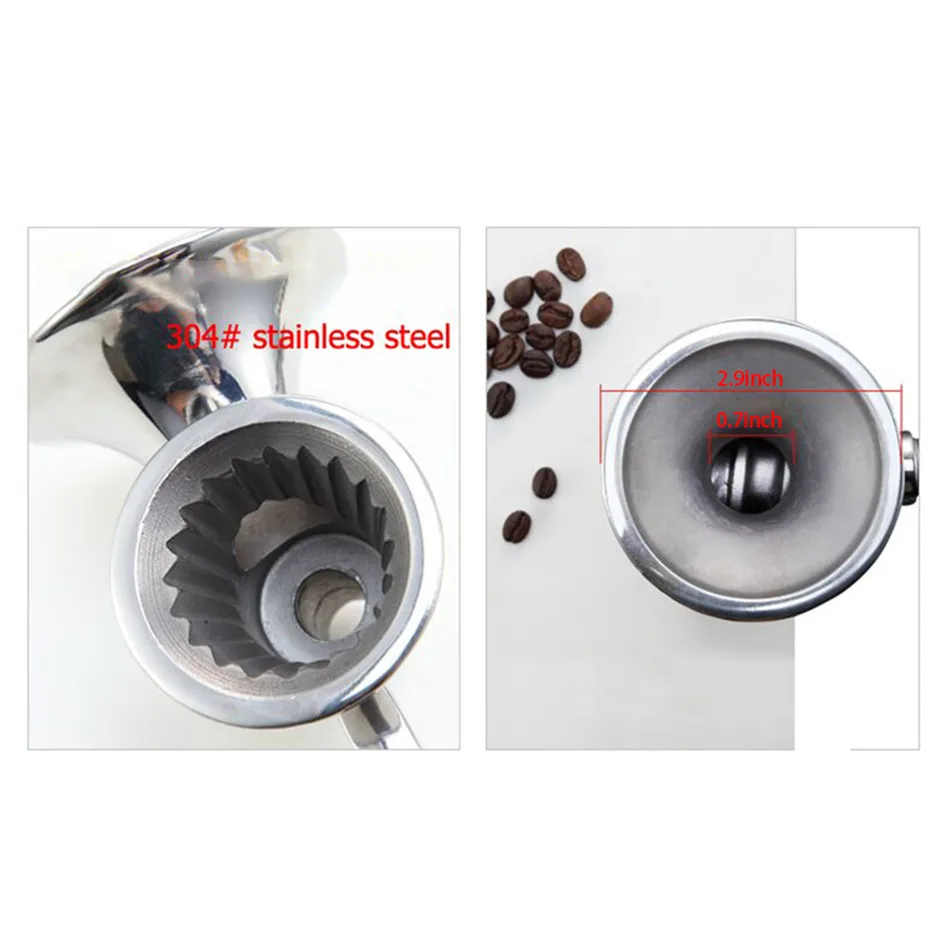 

TTLIFE Manual Home Use Stainless Steel Dry Grain Corn Seed Spice Mill Coffee Bean Grinder Crusher