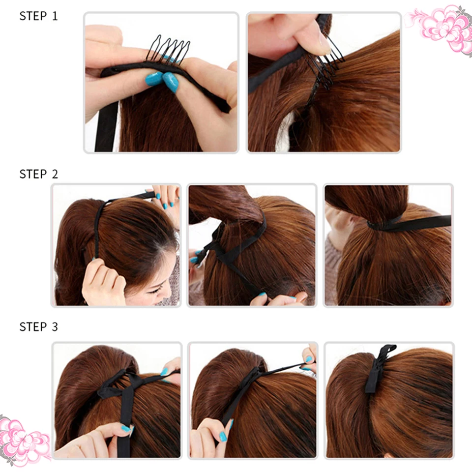 WTB Синтетические Длинные Прямые Шнурки конский хвост клип в наращивание волос